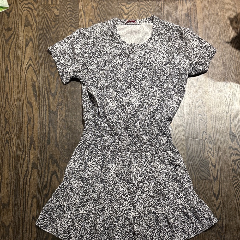 Parker Black and White Dress